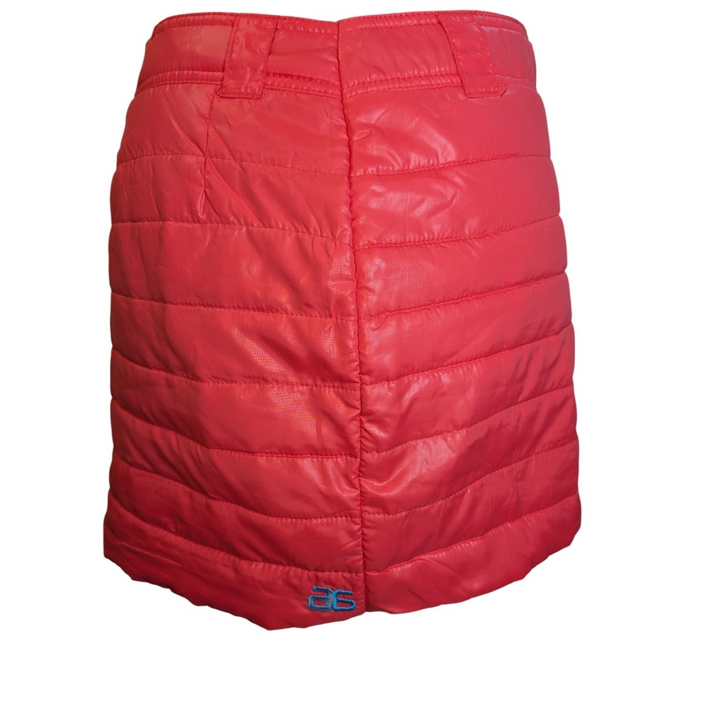 Arctix Womens Insulated Quilted Skirt Orange Red ZipUp Puffer‎ Winter Ski Cute S - Picture 4 of 7